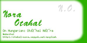 nora otahal business card
